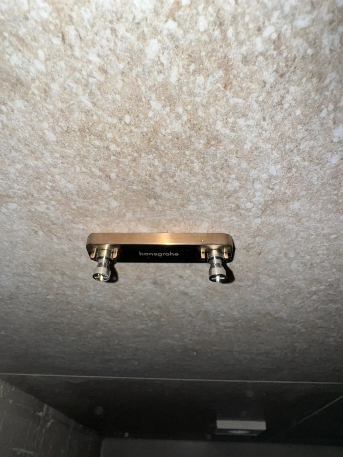 Hansgrohe mixer tap close-up after installation